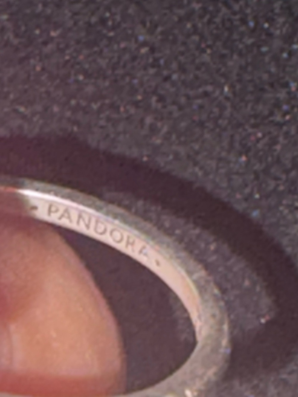 Pandora Silver Pavé Ring with Red Heart - Picture 6 of 7